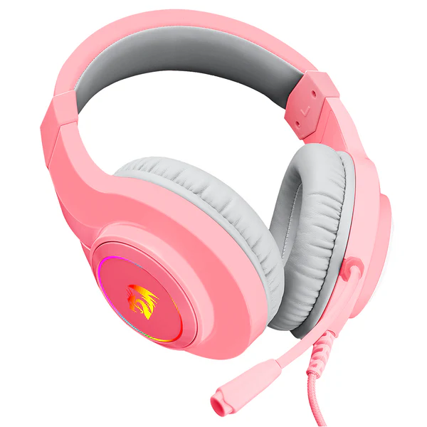 A. REDRAGON HYLAS H260,3.5MM,ESTEREO,RGB,ROSADO