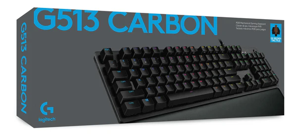 TG. LOGITECH G513 CARBON,MECANICO,SW-GX BROWN,RGB