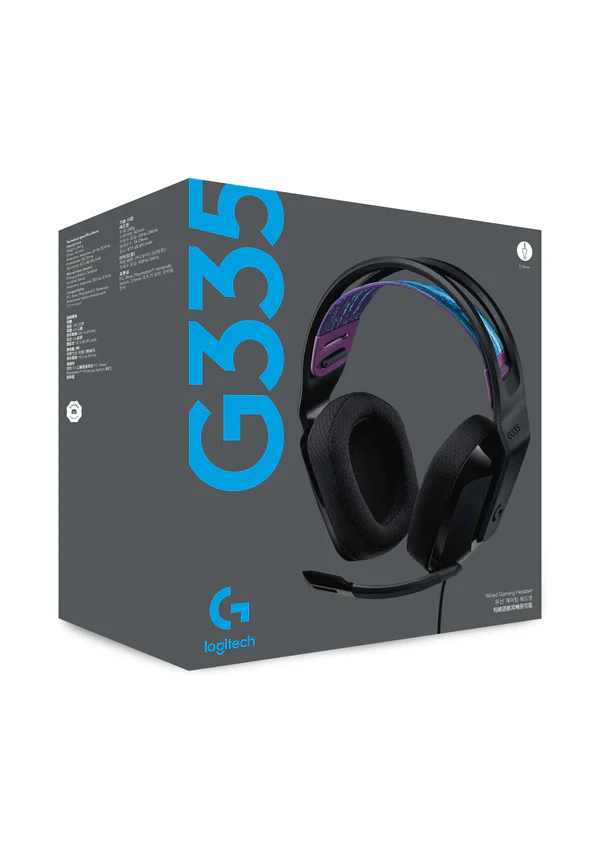 A. LOGITECH G335,3.5MM,ESTEREO,NEGRO