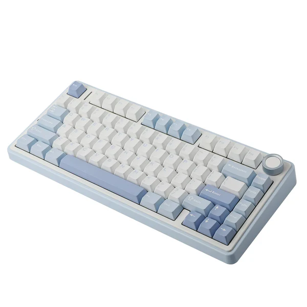 TG. AULA F75,INALAMBRICO,MECANICO,SW-GRAY,RGB,BLANCO-CELESTE
