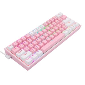 TG. REDRAGON FIZZ PRO K616,INGLES,INALAMBRICO,MECANICO,SW-RED,RGB,ROSADO-BLANCO