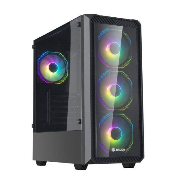 CASE GAMER HALION INFINITY 416, ARGB, F/600W, V/TEMPLADO