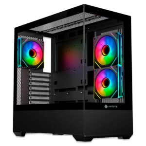 CASE ANTRYX FX 740 BLACK, 3 COOLER ARGB, USB TIPO C, V/TEMPLADO