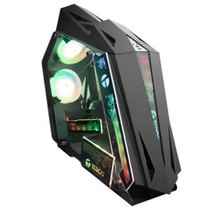 CASE GAMING TEROS TE-1314G, BLACK, 4 FAN ARGB, V/TEMPLADO