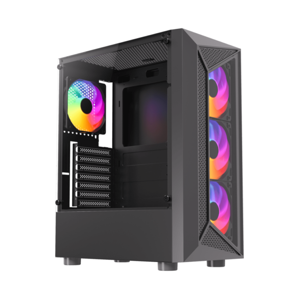 CASE GAMER HALION GEMINIS CR30, COOLER RAINBOW, F/500W