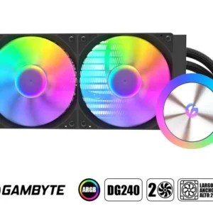 RL. Gambyte Dg240,2 Ventiladores Con Iluminacion Argb