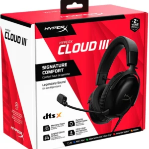 A. HYPERX CLOUD III | 3.5MM-USB | 7.1 | NEGRO