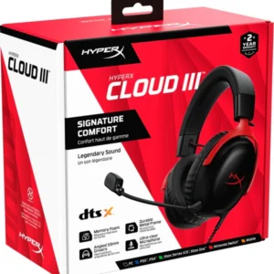 A. HYPERX CLOUD III | 3.5MM-USB | 7.1 | ROJO