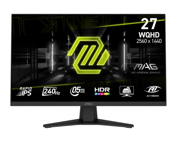MONITOR MSI MAG 274QF X24, 27" RAPID IPS, WQHD, 240Hz, 0.5ms, FreeSync Premiun