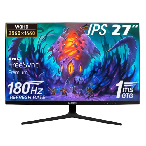 MONITOR GAMING TEROS TE-2769G, 27" IPS, QHD, 180Hz, 1ms, FreeSync