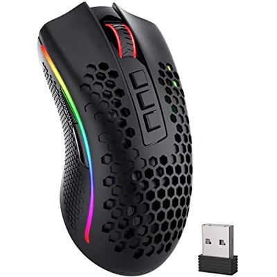 MG. REDRAGON STORM PRO M808-KS | INALAMBRICO | 16,000 DPI | RGB | NEGRO
