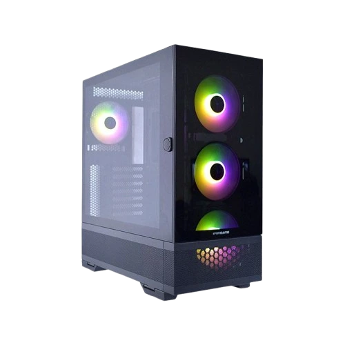 CASE GAMER IFORGAME X5, V/TEMPLADO, ARGB