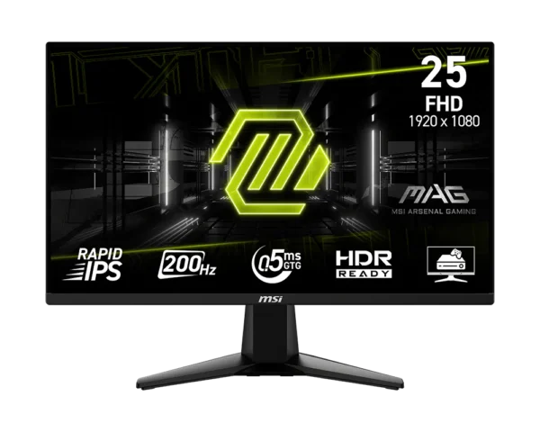 MONITOR MSI MAG 255F E20, 24.5" RAPID IPS, FHD, 200Hz, 0.5ms, FreeSync