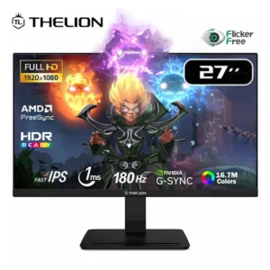 MONITOR THELION MG27EFI, 27" IPS, FHD, 180Hz, 1ms MPRT, Compatible G-Sync, FreeSync